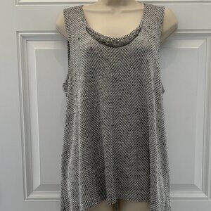 Gray Glitter Top by Chenault